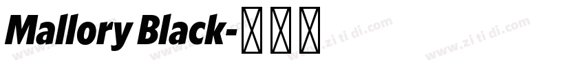 Mallory Black字体转换